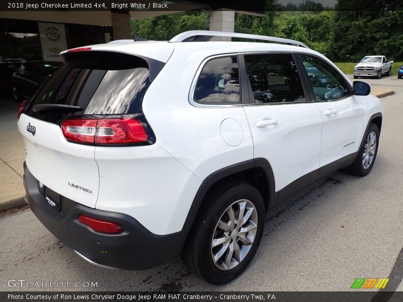 Bright White / Black 2018 Jeep Cherokee Limited 4x4