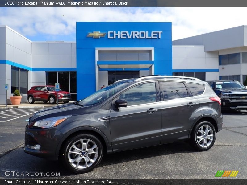 Magnetic Metallic / Charcoal Black 2016 Ford Escape Titanium 4WD