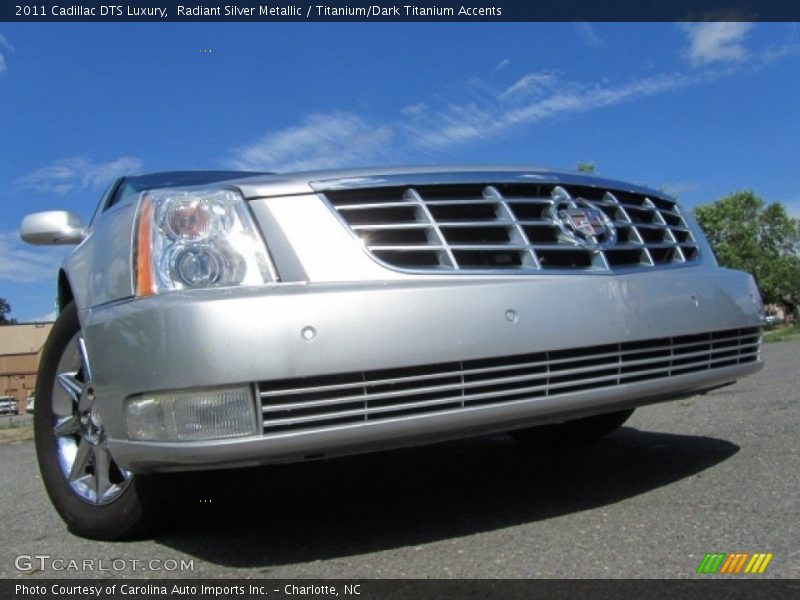 Radiant Silver Metallic / Titanium/Dark Titanium Accents 2011 Cadillac DTS Luxury