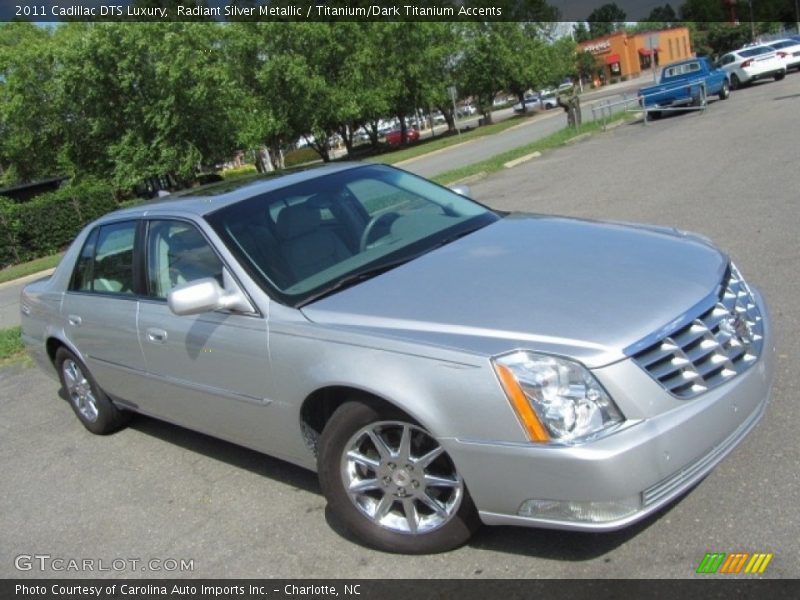 Radiant Silver Metallic / Titanium/Dark Titanium Accents 2011 Cadillac DTS Luxury
