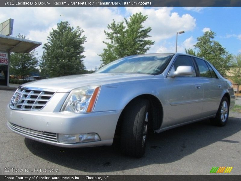 Radiant Silver Metallic / Titanium/Dark Titanium Accents 2011 Cadillac DTS Luxury