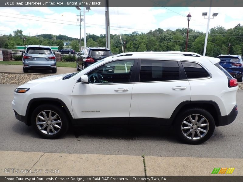 Bright White / Black 2018 Jeep Cherokee Limited 4x4