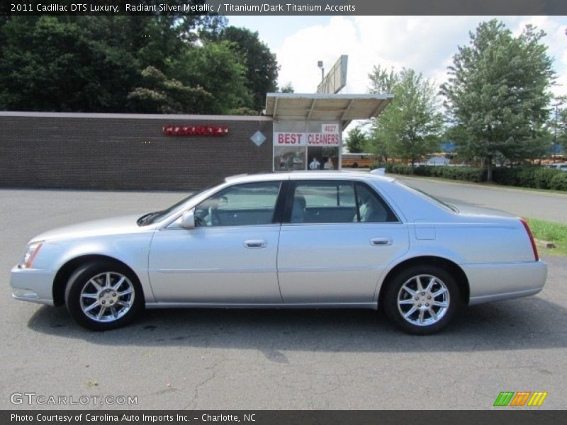 Radiant Silver Metallic / Titanium/Dark Titanium Accents 2011 Cadillac DTS Luxury