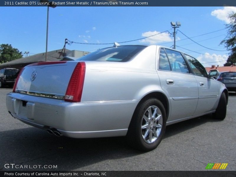 Radiant Silver Metallic / Titanium/Dark Titanium Accents 2011 Cadillac DTS Luxury