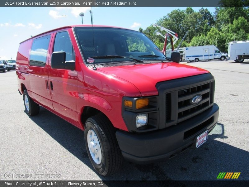 Vermillion Red / Medium Flint 2014 Ford E-Series Van E250 Cargo Van