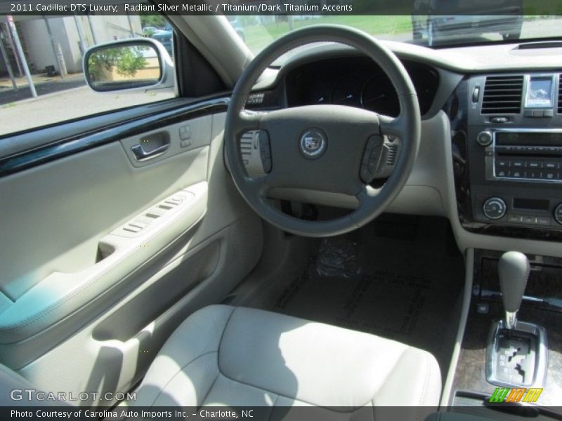 Radiant Silver Metallic / Titanium/Dark Titanium Accents 2011 Cadillac DTS Luxury