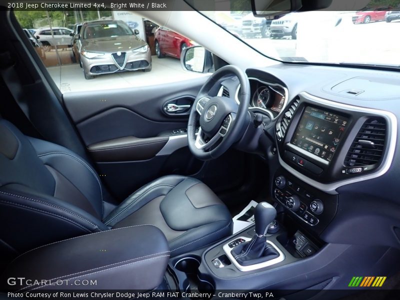 Bright White / Black 2018 Jeep Cherokee Limited 4x4