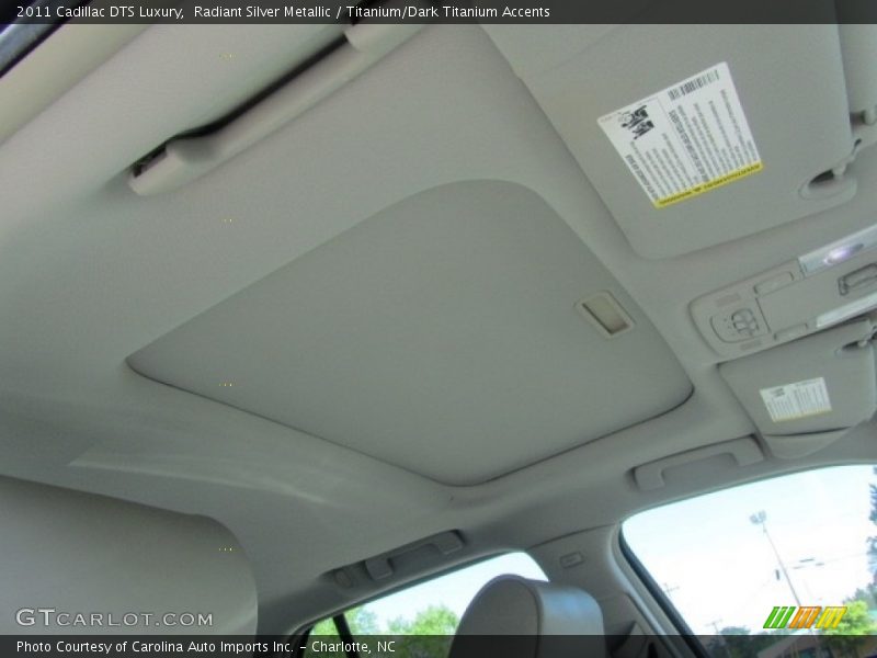 Radiant Silver Metallic / Titanium/Dark Titanium Accents 2011 Cadillac DTS Luxury