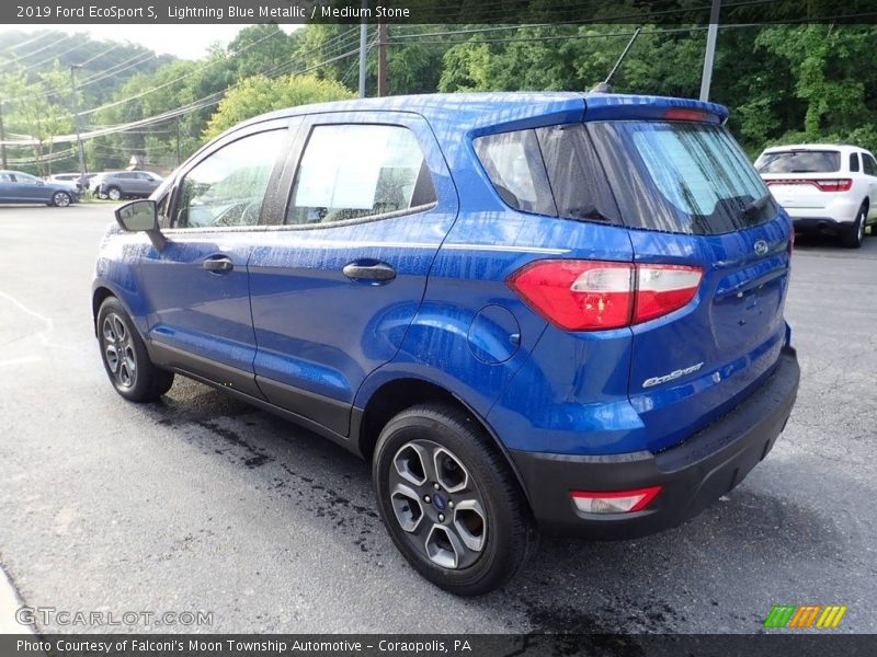 Lightning Blue Metallic / Medium Stone 2019 Ford EcoSport S