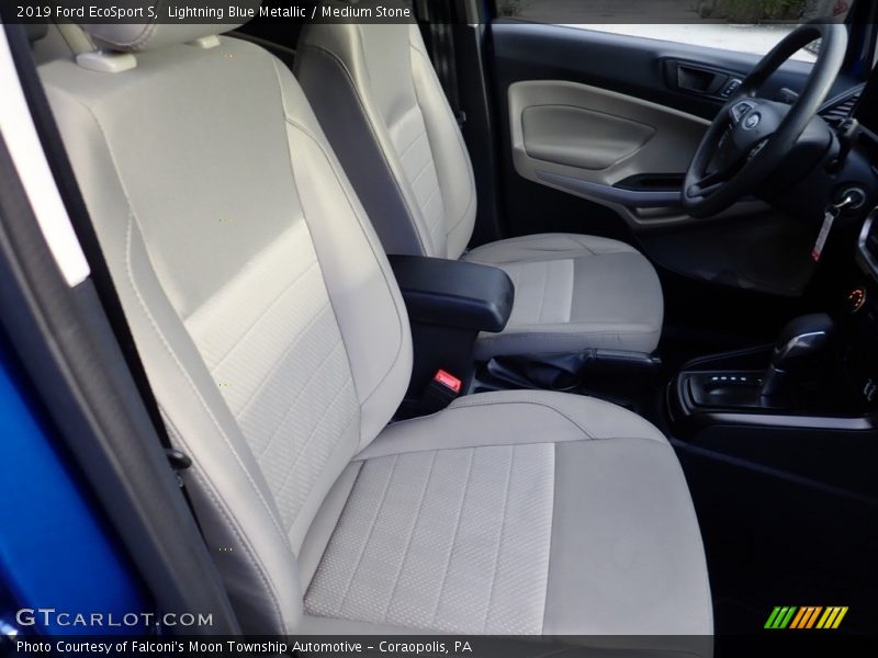 Lightning Blue Metallic / Medium Stone 2019 Ford EcoSport S