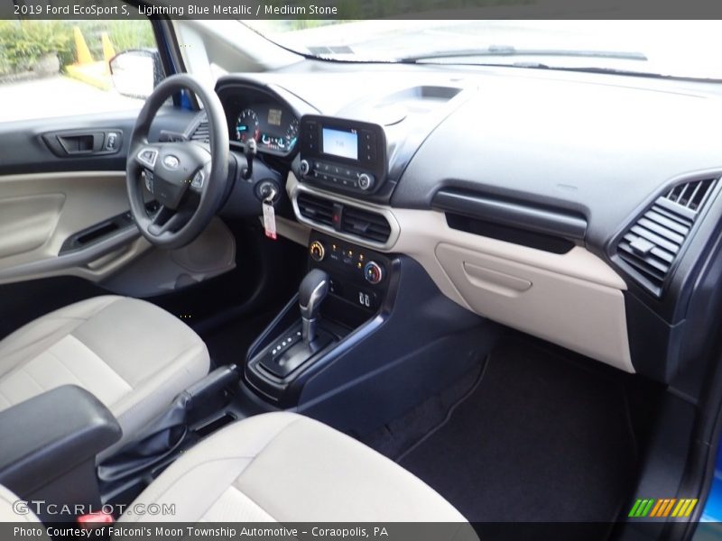 Lightning Blue Metallic / Medium Stone 2019 Ford EcoSport S