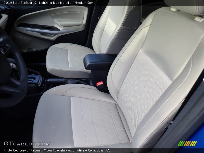 Lightning Blue Metallic / Medium Stone 2019 Ford EcoSport S