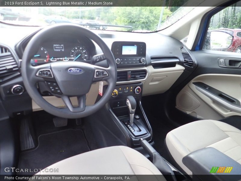 Lightning Blue Metallic / Medium Stone 2019 Ford EcoSport S
