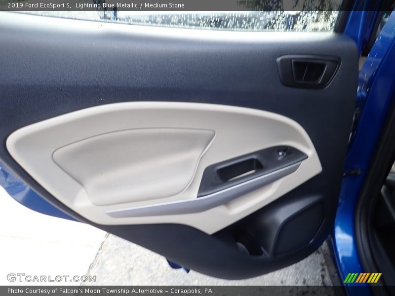 Lightning Blue Metallic / Medium Stone 2019 Ford EcoSport S