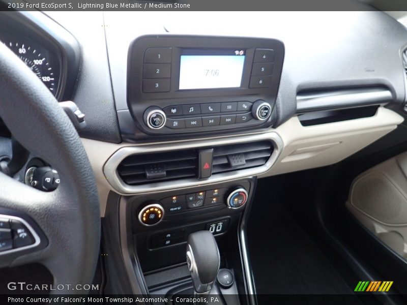 Lightning Blue Metallic / Medium Stone 2019 Ford EcoSport S