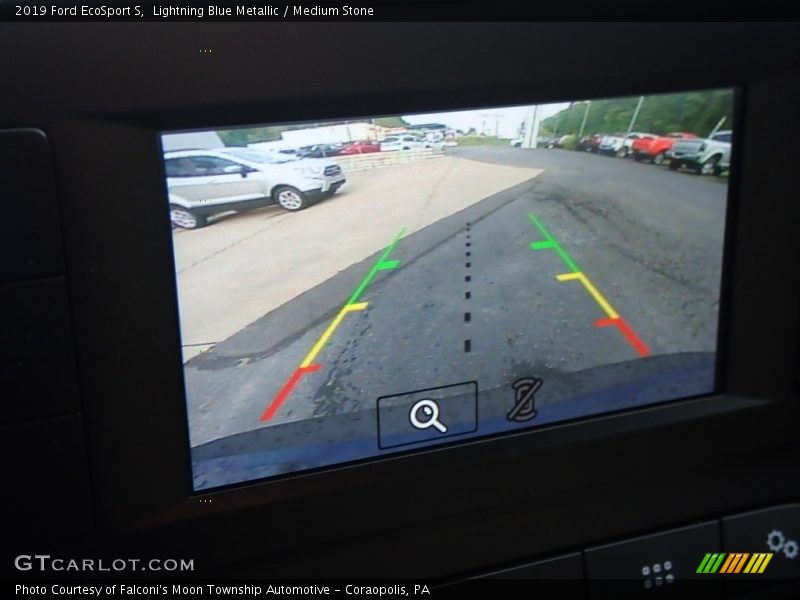 Lightning Blue Metallic / Medium Stone 2019 Ford EcoSport S