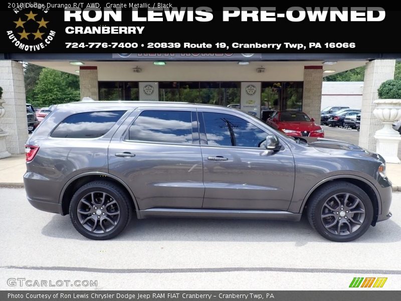 Granite Metallic / Black 2018 Dodge Durango R/T AWD