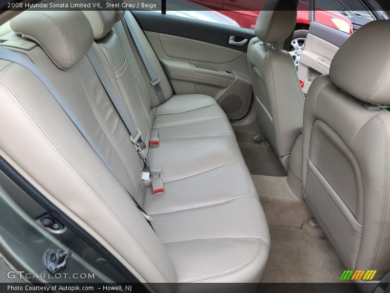 Steel Gray / Beige 2008 Hyundai Sonata Limited V6