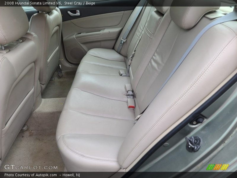 Steel Gray / Beige 2008 Hyundai Sonata Limited V6