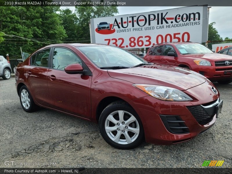 Copper Red Mica / Dune Beige 2010 Mazda MAZDA3 i Touring 4 Door