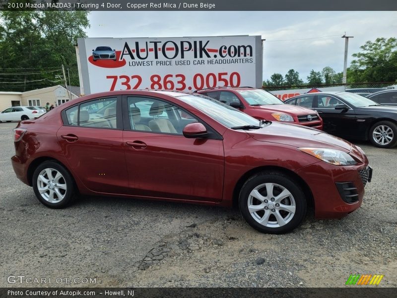Copper Red Mica / Dune Beige 2010 Mazda MAZDA3 i Touring 4 Door