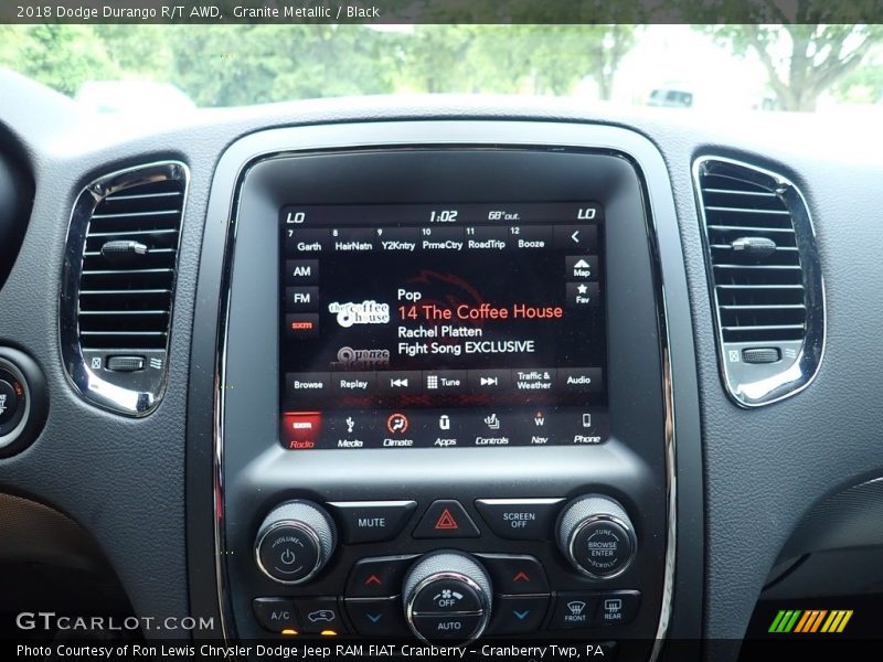 Granite Metallic / Black 2018 Dodge Durango R/T AWD