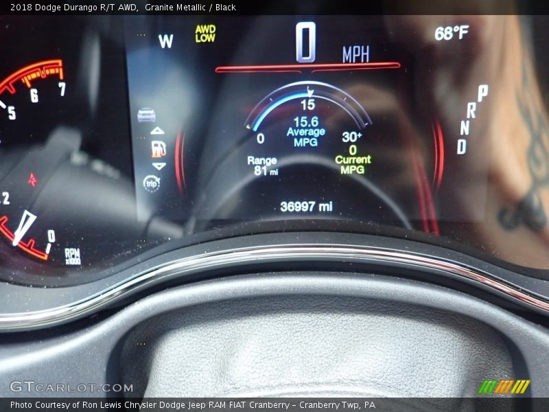 Granite Metallic / Black 2018 Dodge Durango R/T AWD