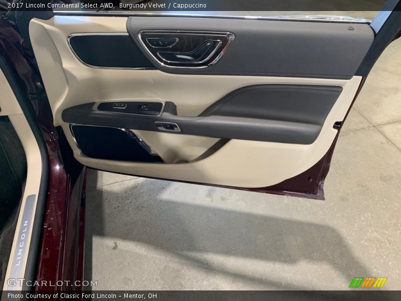 Burgundy Velvet / Cappuccino 2017 Lincoln Continental Select AWD
