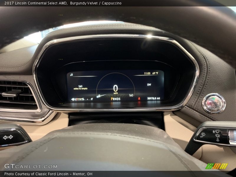 Burgundy Velvet / Cappuccino 2017 Lincoln Continental Select AWD