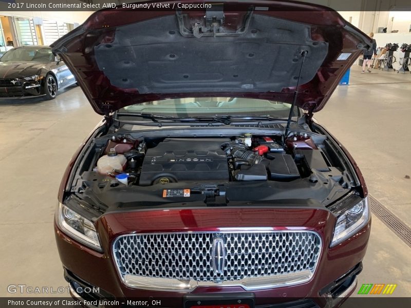 Burgundy Velvet / Cappuccino 2017 Lincoln Continental Select AWD