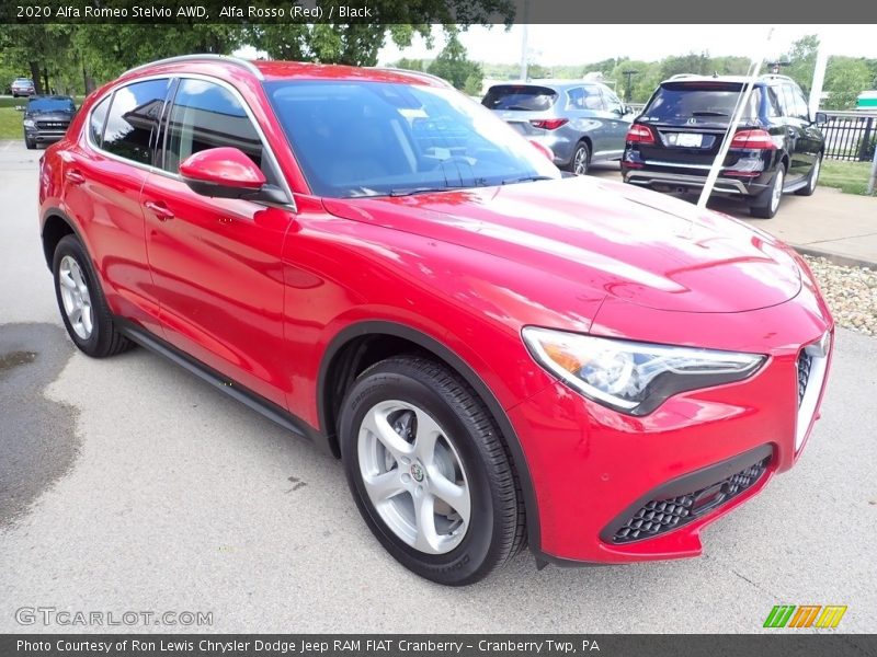 Alfa Rosso (Red) / Black 2020 Alfa Romeo Stelvio AWD