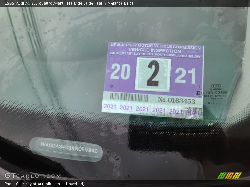 Melange Beige Pearl / Melange Beige 1999 Audi A6 2.8 quattro Avant