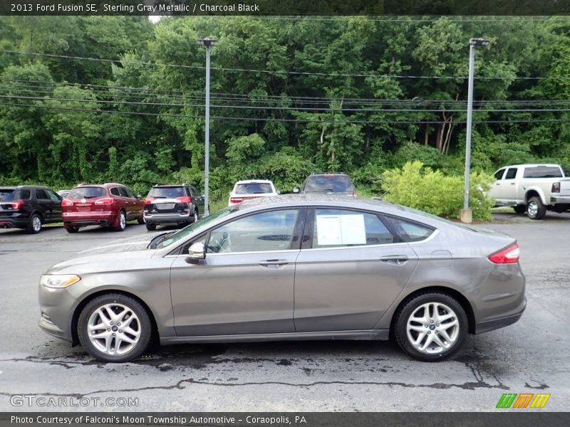 Sterling Gray Metallic / Charcoal Black 2013 Ford Fusion SE