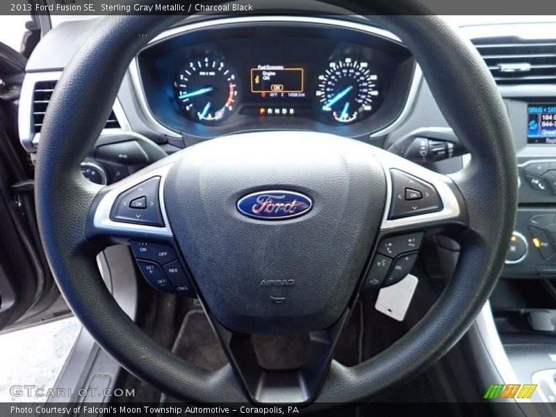 Sterling Gray Metallic / Charcoal Black 2013 Ford Fusion SE