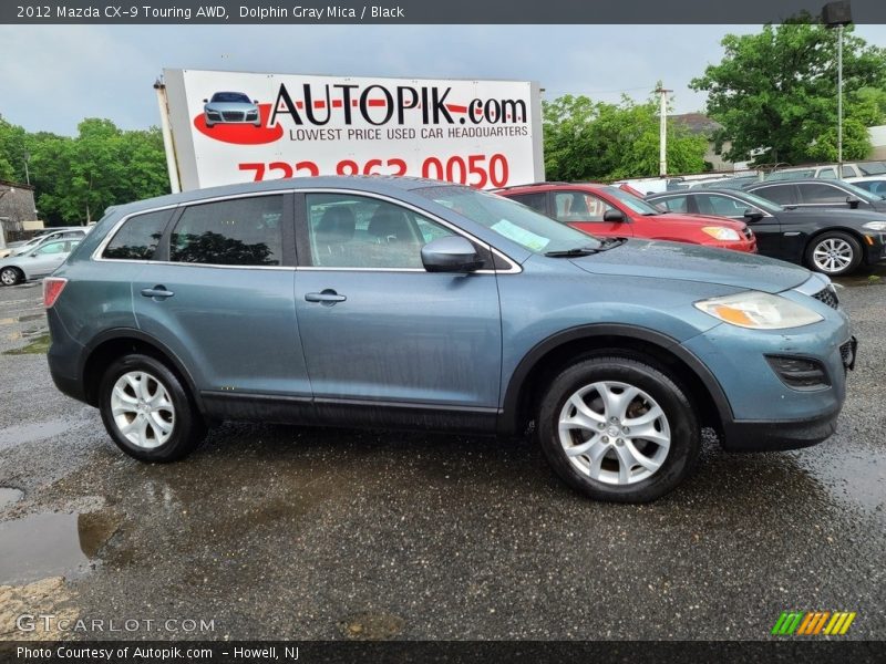 Dolphin Gray Mica / Black 2012 Mazda CX-9 Touring AWD