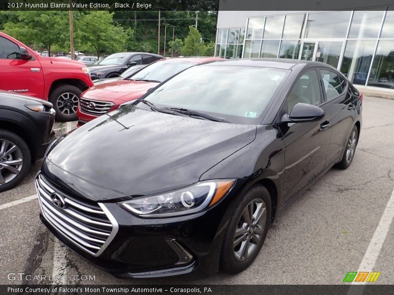 Black / Beige 2017 Hyundai Elantra Value Edition