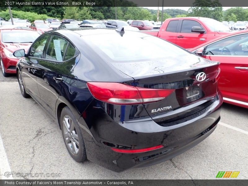 Black / Beige 2017 Hyundai Elantra Value Edition