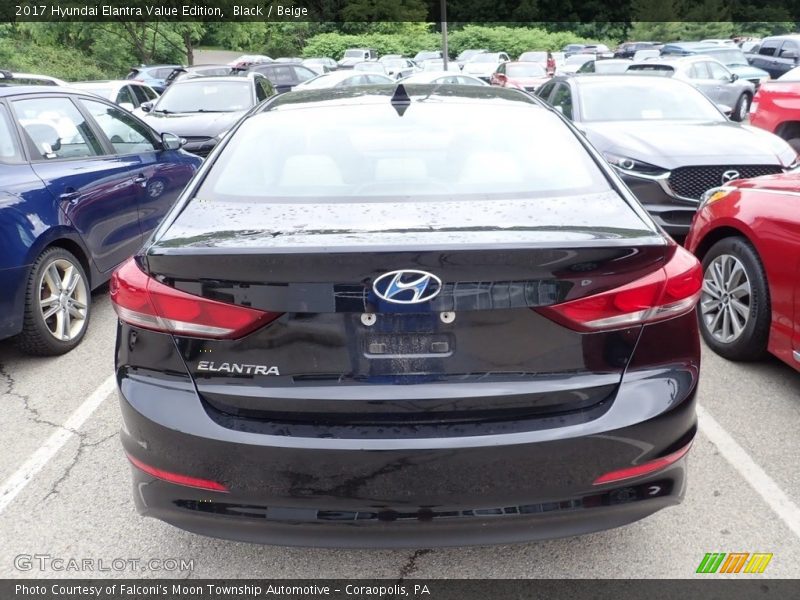 Black / Beige 2017 Hyundai Elantra Value Edition