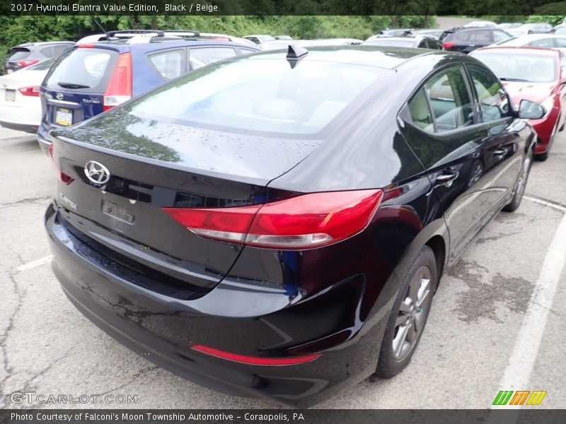 Black / Beige 2017 Hyundai Elantra Value Edition