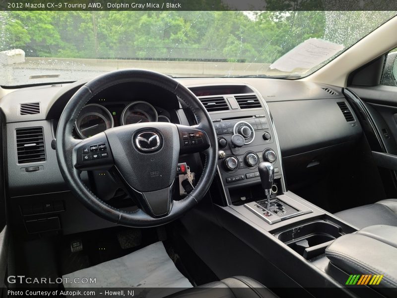 Dolphin Gray Mica / Black 2012 Mazda CX-9 Touring AWD