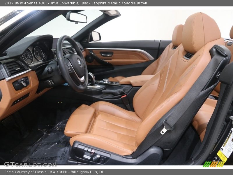  2017 4 Series 430i xDrive Convertible Saddle Brown Interior
