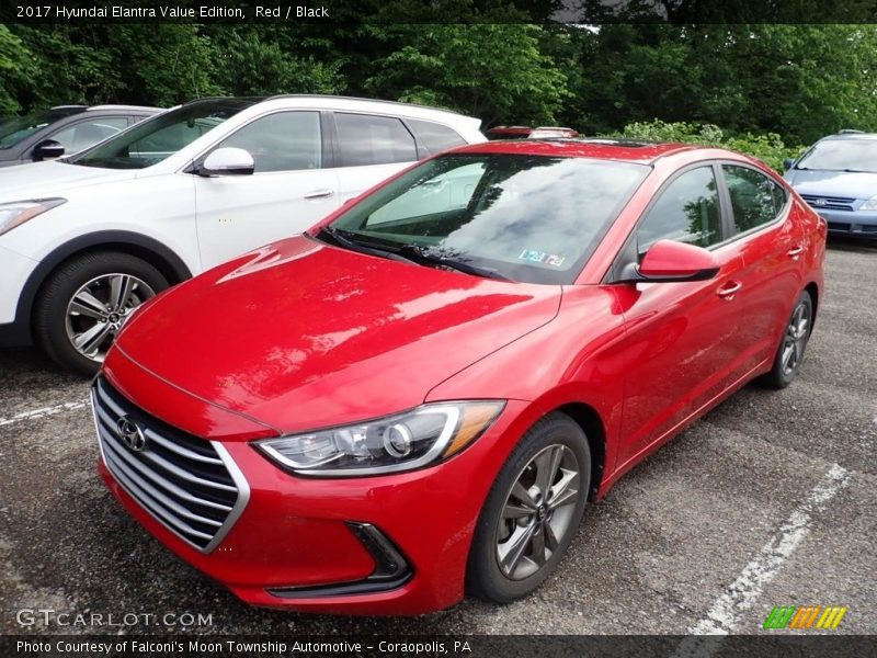 Red / Black 2017 Hyundai Elantra Value Edition