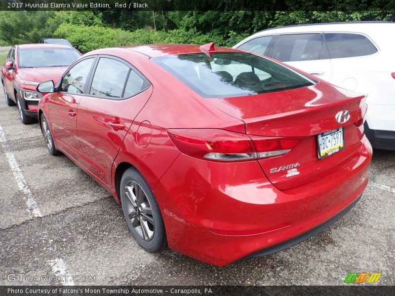 Red / Black 2017 Hyundai Elantra Value Edition