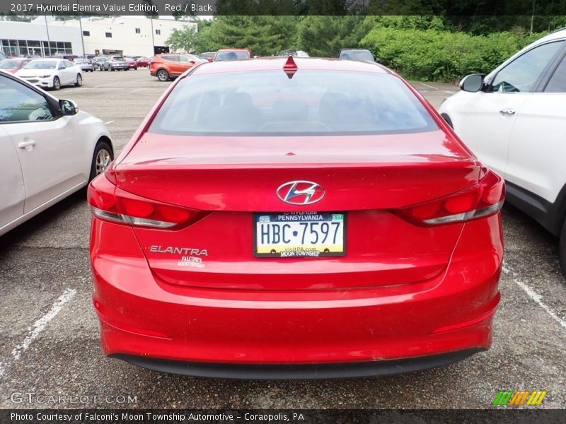 Red / Black 2017 Hyundai Elantra Value Edition