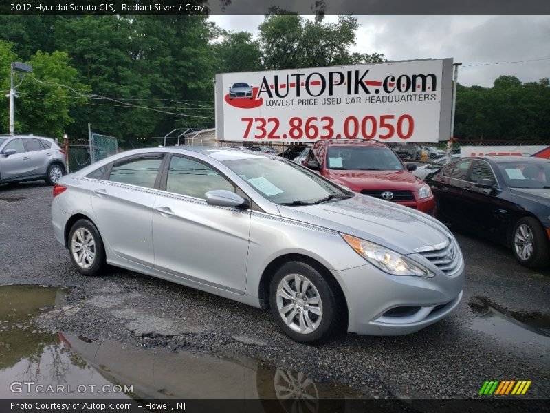 Radiant Silver / Gray 2012 Hyundai Sonata GLS
