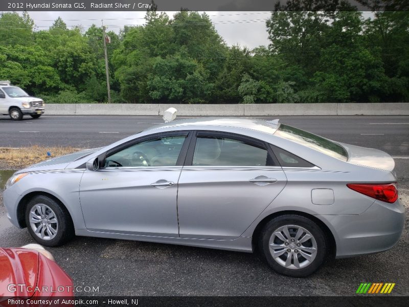 Radiant Silver / Gray 2012 Hyundai Sonata GLS