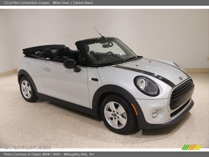 White Silver / Carbon Black 2019 Mini Convertible Cooper