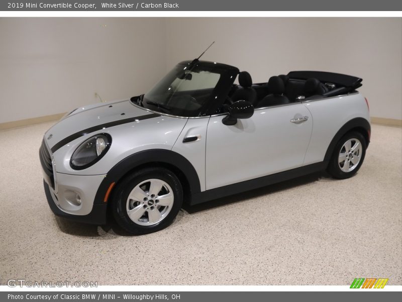 White Silver / Carbon Black 2019 Mini Convertible Cooper
