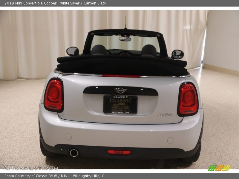 White Silver / Carbon Black 2019 Mini Convertible Cooper