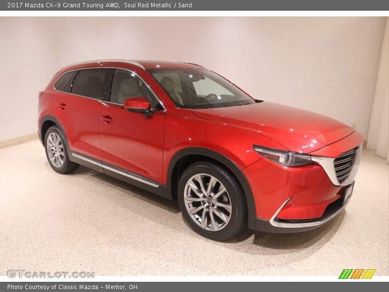 Soul Red Metallic / Sand 2017 Mazda CX-9 Grand Touring AWD